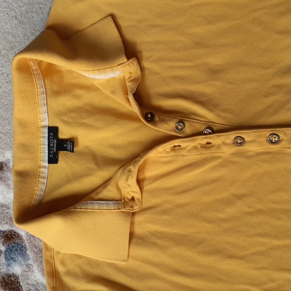 Talbots Yellow Short Sleeve Tee - Picture 2 of 4